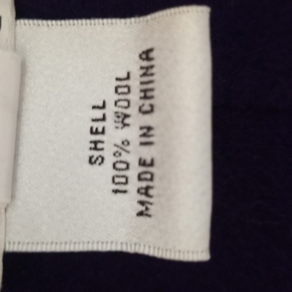 Talbots Petites 100% Wool Purple Jacket - Picture 7 of 8